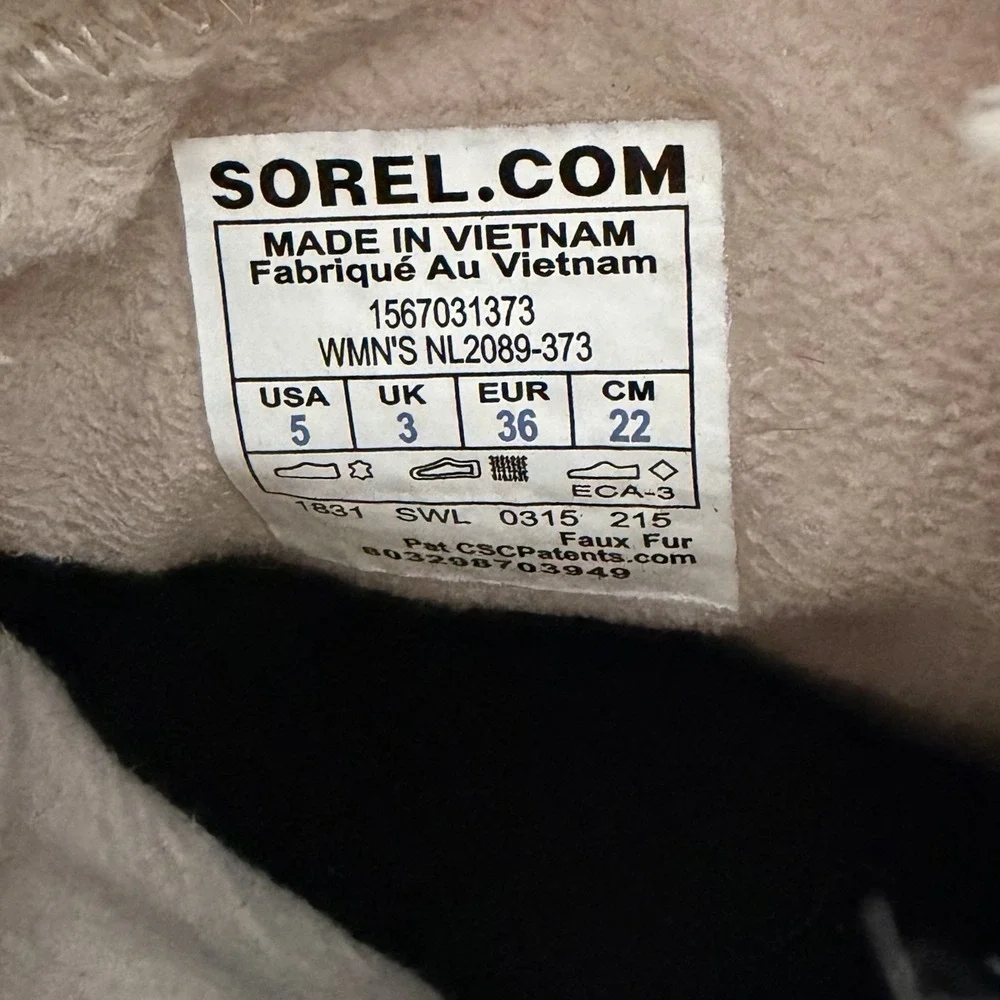 Sorel‎ Tivoli II Curry Tan Suede Faux Fur Lined Waterproof Winter Snow Boots